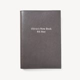 A5 Refillable Journal Grey & Navy Saffiano