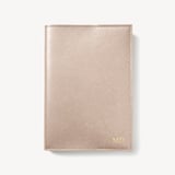 A5 Refillable Journal Champagne Metallic Saffiano