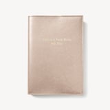 A5 Refillable Journal Champagne Metallic Saffiano