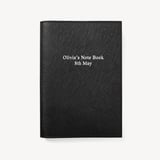 A5 Refillable Journal Black & Tan Saffiano