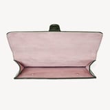 Travel Wallet Deep Shine Evergreen Small Croc
