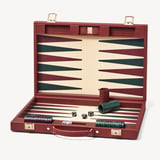 17-inch Backgammon Set Merlot Pebble