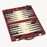17-inch Backgammon Set Merlot Pebble