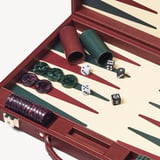 17-inch Backgammon Set Merlot Pebble