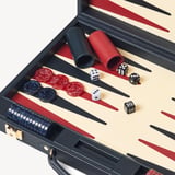 17-inch Backgammon Set Navy Pebble
