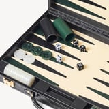 17-inch Backgammon Set Deep Shine Black Croc