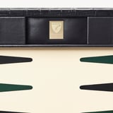 17-inch Backgammon Set Deep Shine Black Croc