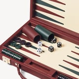 15-inch Backgammon Set Merlot Pebble