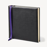 12-inch Leather Photo Album Black Pebble