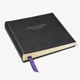 12-inch Leather Photo Album Black Pebble