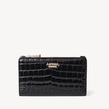 Mayfair® Coin & Card Wallet Black Patent Croc