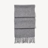 Pure Cashmere Scarf Light Grey 