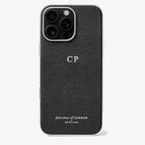 iPhone 16 Pro Max Case Black Saffiano