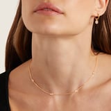 Gemstone Necklace Rainbow Moonstone & 18ct Gold Vermeil