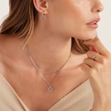 Gemstone Huggie Earrings Swiss Blue Topaz & Sterling Silver 925
