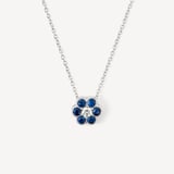 Athena Cluster Pendant Necklace 0.12ct Diamond