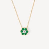 Athena Cluster Pendant Necklace 0.12ct Diamond