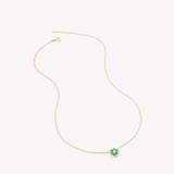 Athena Cluster Pendant Necklace 0.12ct Diamond