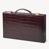 15-inch Backgammon Set Deep Shine Amazon Brown Croc