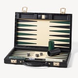 15-inch Backgammon Set Deep Shine Black Croc