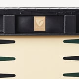 15-inch Backgammon Set Deep Shine Black Croc