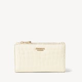Mayfair® Coin & Card Wallet Ivory Patent Croc