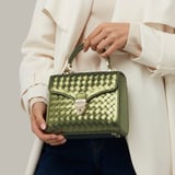 Midi Mayfair® Verdant Green Metallic Woven Leather