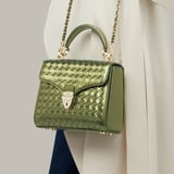 Midi Mayfair® Verdant Green Metallic Woven Leather