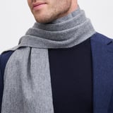 Pure Cashmere Scarf Light Grey 