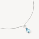 Aphrodite Teardrop Pendant Necklace 0.10ct Diamond