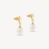 Hampton Teardrop Pearl Earrings Freshwater Pearl