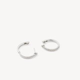 Diamond Hoop Earrings 0.45ct Diamond