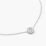 Monaco Diamond Cluster Pendant Necklace 1.0ct Diamond