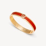 Enamel Bangle Cardinal Red Enamel & 18ct Gold Plated