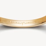 Feather Bangle Navy Enamel & 18ct Gold Plated