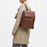 Reporter Backpack Tobacco Pebble
