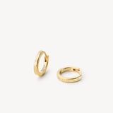 Diamond Starlight Huggie Earrings Diamonds & 18ct Gold Vermeil