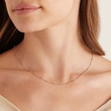 16-inch Beaded Necklace Sterling Silver 925
