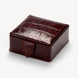 Stud Box Deep Shine Amazon Brown Croc