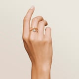 Gemstone Ring Swiss Blue Topaz & 18ct Gold Vermeil