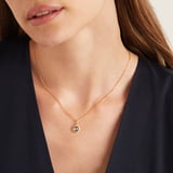 Gemstone Pendant Necklace & Earrings Set Swiss Blue Topaz & 18ct Gold Vermeil