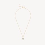 Gemstone Pendant Necklace & Earrings Set Swiss Blue Topaz & 18ct Gold Vermeil