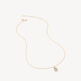 Gemstone Pendant Necklace & Earrings Set Swiss Blue Topaz & 18ct Gold Vermeil