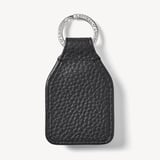 Shield Plaque Keyring Black Pebble
