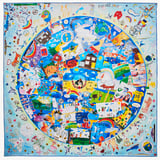 We Can Dream Again Silk Scarf Multi-Coloured Pure Silk