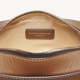 Camera Crossbody Tan Woven Leather