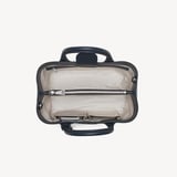 Midi London Tote French Navy Woven Leather