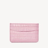 Slim Credit Card Holder Deep Shine Powder Lilac Small Croc