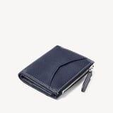 Hudson Multi-Use Pocket Wallet French Navy Milled Pebble
