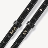 Midi Mayfair® Deep Shine Black Croc